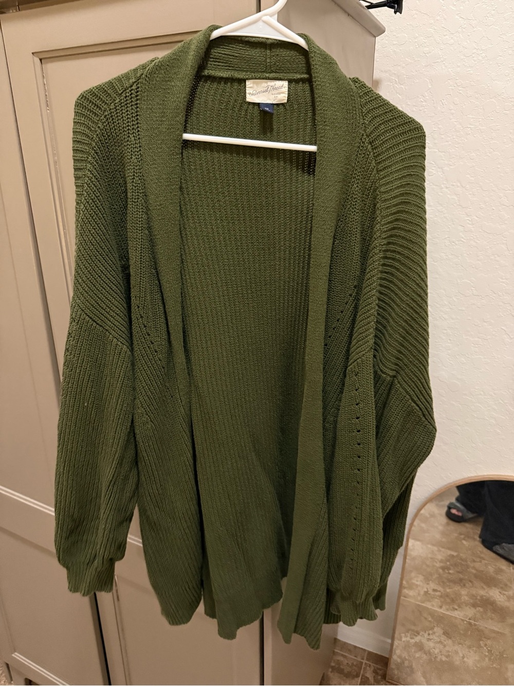 Universal Thread Olive Green Open-Front Cardigan